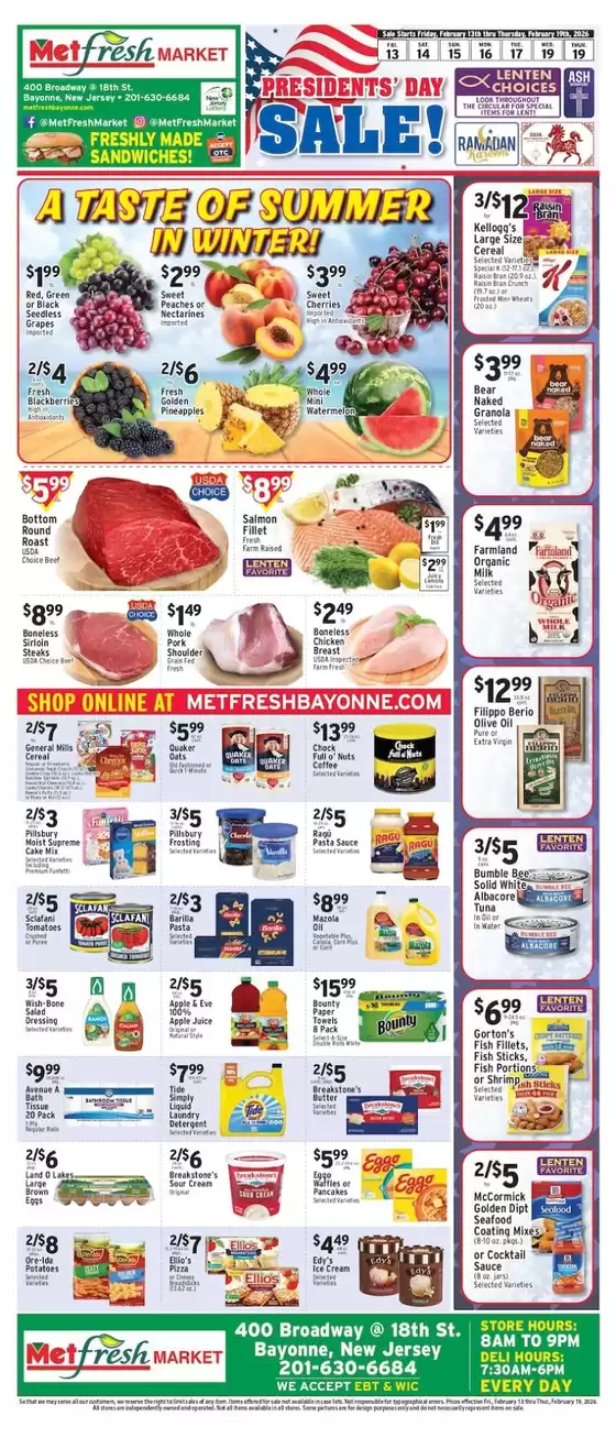 Met Foodmarkets catalogue in Clemmons NC | Met Foodmarkets weekly ad | 2026-02-13T00:00:00.000Z - 2026-02-19T00:00:00.000Z