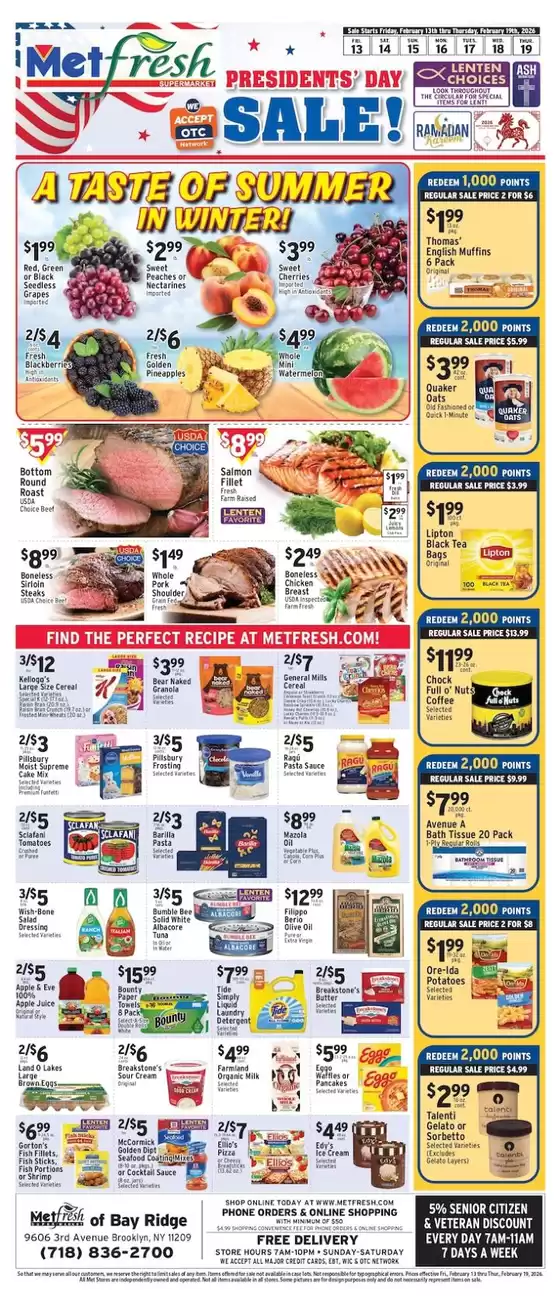 Met Foodmarkets catalogue in Clemmons NC | Current special promotions | 2026-02-13T00:00:00.000Z - 2026-02-19T00:00:00.000Z