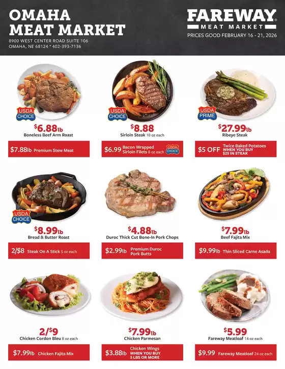 Fareway catalogue in Longview TX | Great discounts on selected products | 2026-02-16T00:00:00.000Z - 2026-02-21T00:00:00.000Z