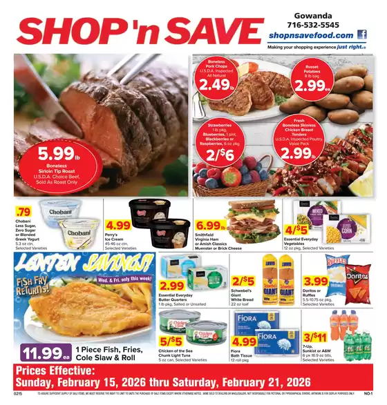 Shop 'n Save catalogue | Current special promotions | 2026-02-15T00:00:00.000Z - 2026-02-21T00:00:00.000Z