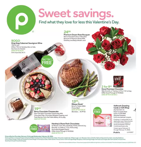 Publix catalogue in Malakoff TX | Attractive special offers for everyone | 2026-02-12T00:00:00.000Z - 2026-02-18T00:00:00.000Z