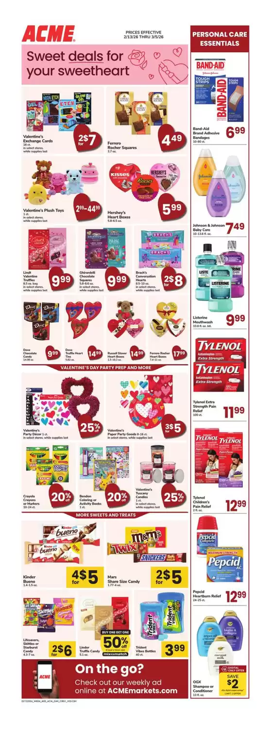 ACME catalogue in Bartlett TN | Acme Markets - GMI | 2026-02-13T00:00:00.000Z - 2026-03-05T00:00:00.000Z