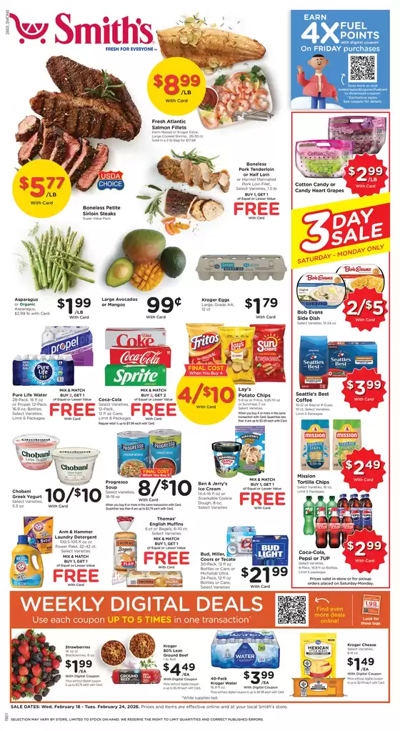 Smith's catalogue in Hannibal MO | Our best offers for you | 2026-02-18T00:00:00.000Z - 2026-02-24T00:00:00.000Z