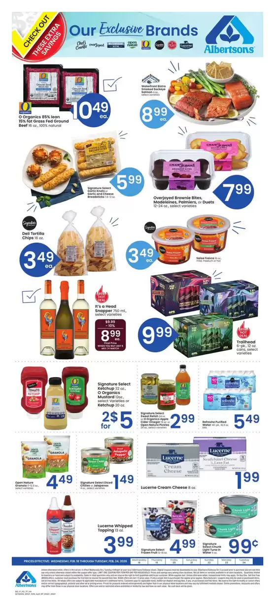 Albertsons catalogue in Hannibal MO | Our best bargains | 2026-02-18T00:00:00.000Z - 2026-02-24T00:00:00.000Z