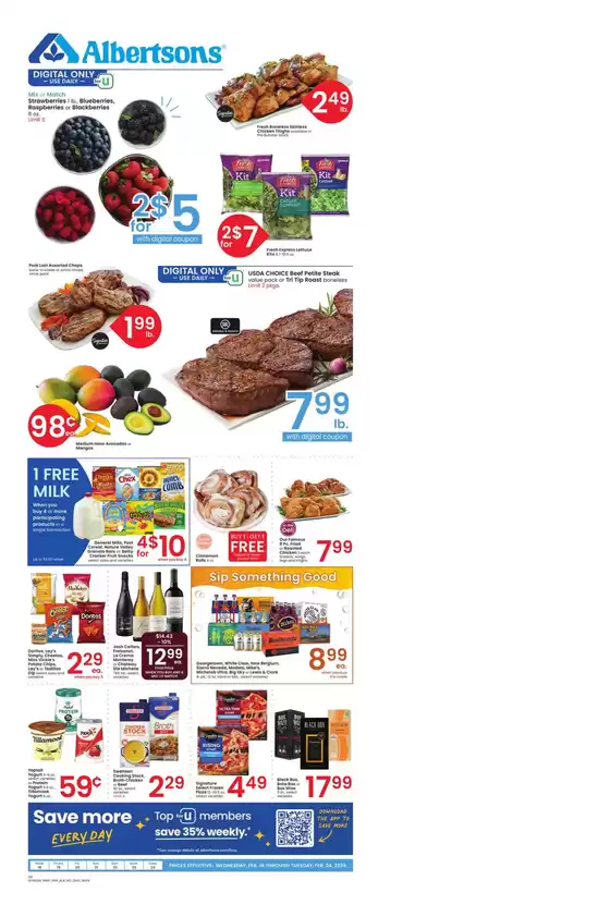 Albertsons catalogue in Hannibal MO | Our best deals for you | 2026-02-18T00:00:00.000Z - 2026-02-24T00:00:00.000Z