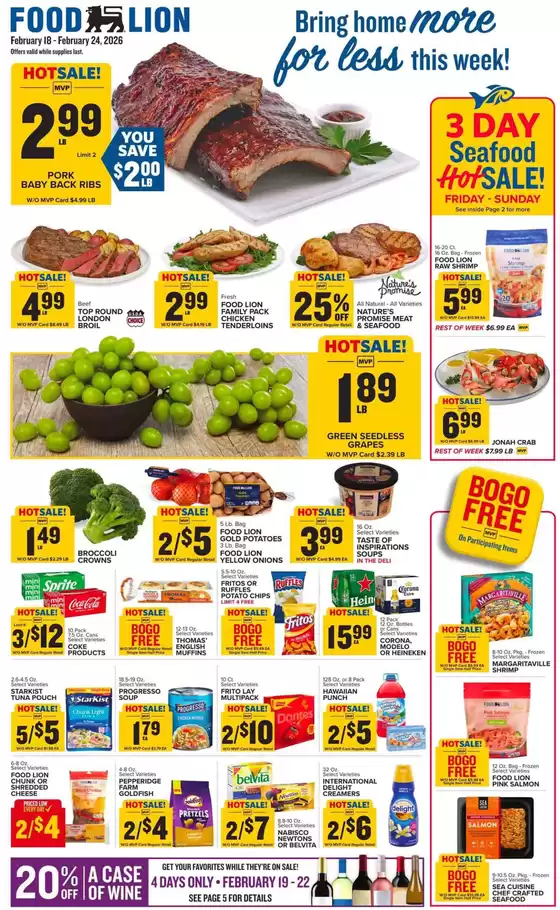 Food Lion catalogue in Glen Ellyn IL | Exclusive deals for our customers | 2026-02-18T00:00:00.000Z - 2026-02-24T00:00:00.000Z