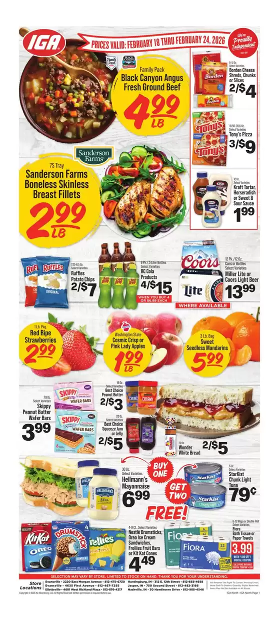 IGA catalogue in Glen Ellyn IL | Exclusive deals and bargains | 2026-02-18T00:00:00.000Z - 2026-02-24T00:00:00.000Z