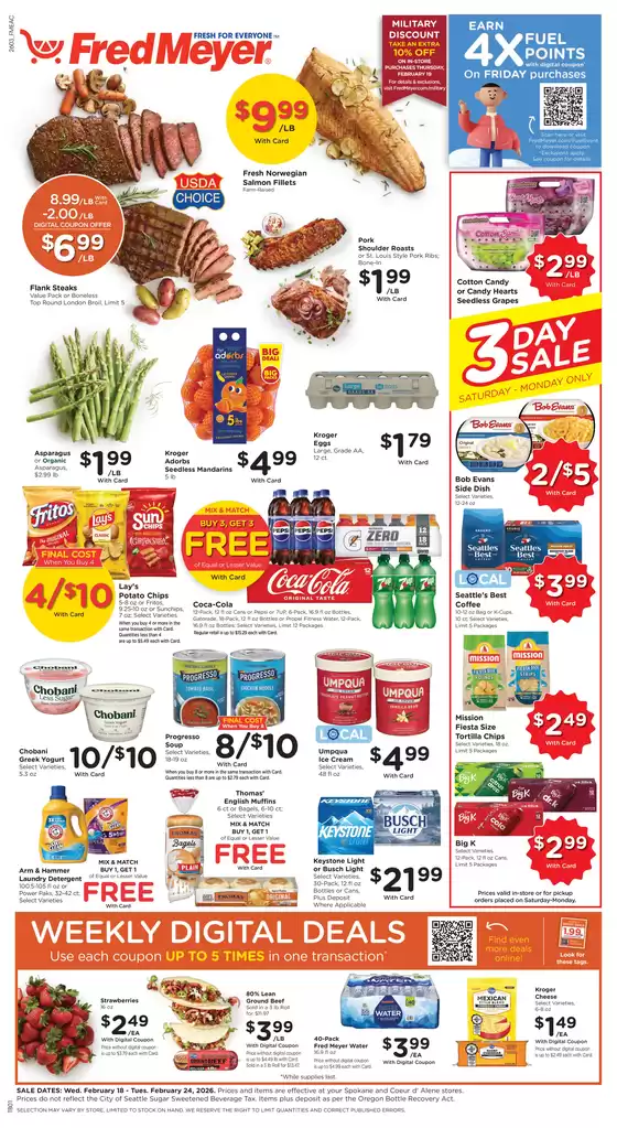 Fred Meyer catalogue in Chiefland FL | Our best offers for you | 2026-02-18T00:00:00.000Z - 2026-02-24T00:00:00.000Z