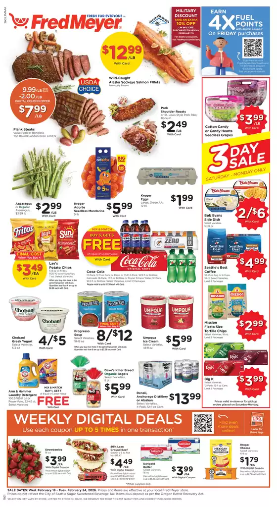 Fred Meyer catalogue in Chiefland FL | Save now with our deals | 2026-02-18T00:00:00.000Z - 2026-02-24T00:00:00.000Z