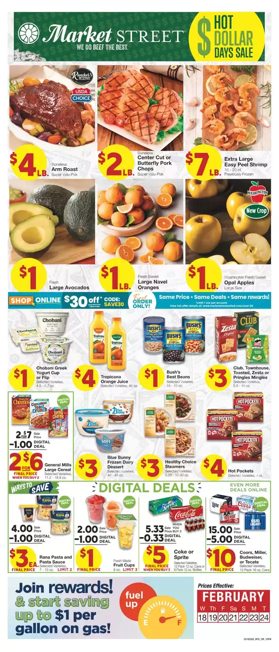 Market Street catalogue in Chino Hills CA | Top offers for smart savers | 2026-02-17T00:00:00.000Z - 2026-02-24T00:00:00.000Z