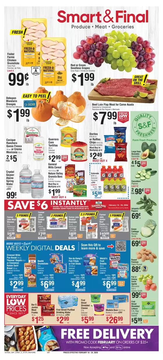 Smart & Final catalogue in Chevy Chase MD | Offers for bargain hunters | 2026-02-18T00:00:00.000Z - 2026-02-19T00:00:00.000Z