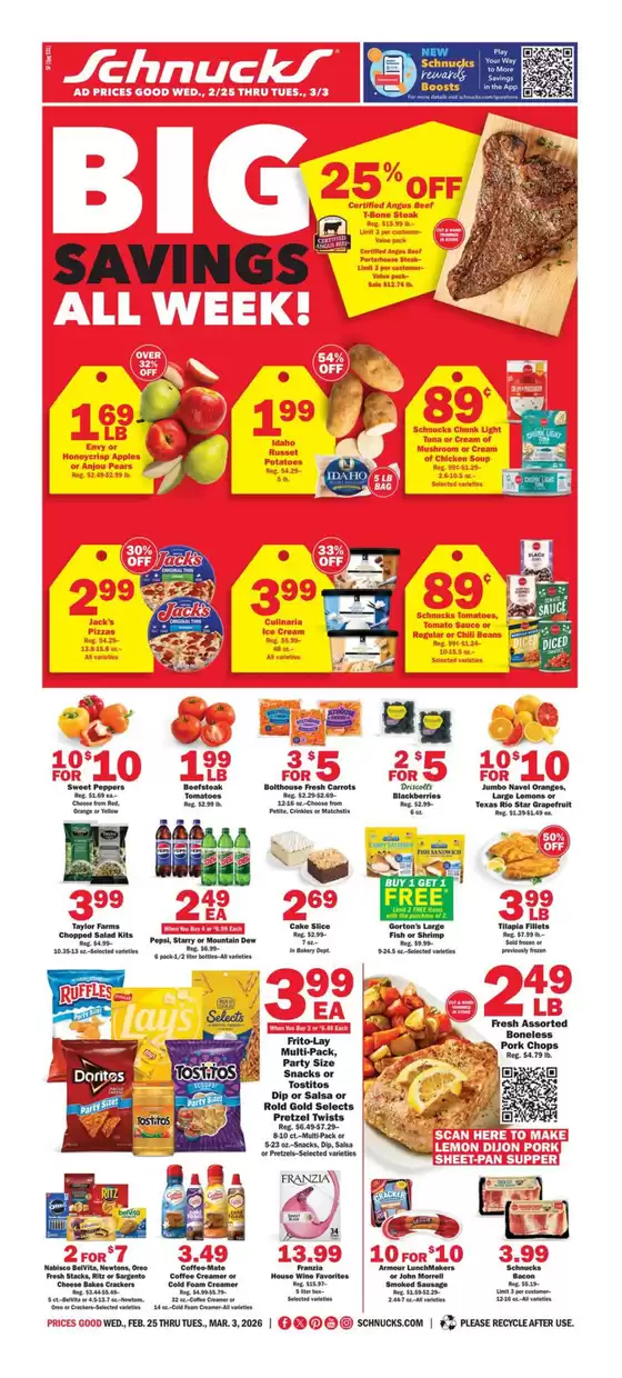 Schnucks catalogue | Discover attractive offers | 2026-02-25T00:00:00.000Z - 2026-03-03T00:00:00.000Z