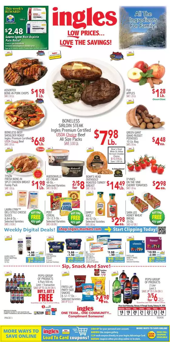 Ingles Markets catalogue in Chalmette LA | Top deals for all customers | 2026-02-18T00:00:00.000Z - 2026-02-24T00:00:00.000Z