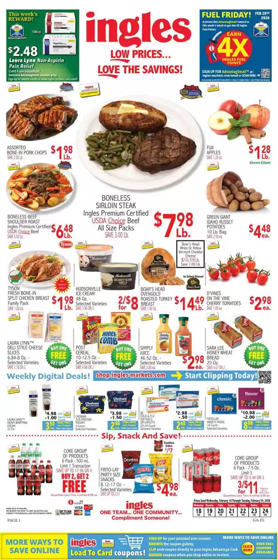 Ingles Markets catalogue in Chalmette LA | New offers to discover | 2026-02-18T00:00:00.000Z - 2026-02-24T00:00:00.000Z