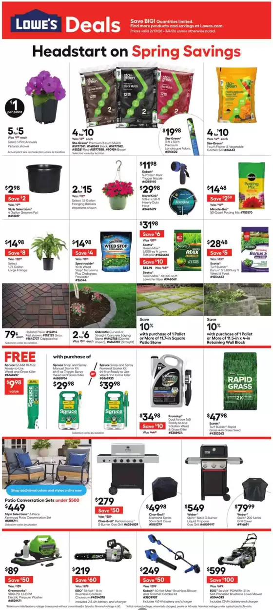 Lowe's catalogue in Newark OH | Weekly Ads Lowe's | 2026-02-19T00:00:00.000Z - 2026-03-04T00:00:00.000Z