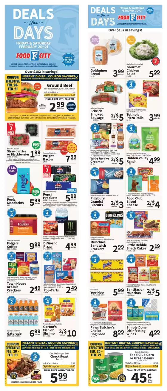 Food City catalogue in Panama City FL | Food City Weekly ad | 2026-02-18T00:00:00.000Z - 2026-02-24T00:00:00.000Z