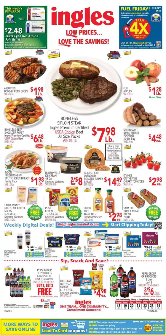 Ingles Markets catalogue in Largo FL | Top deals for all customers | 2026-02-18T00:00:00.000Z - 2026-02-24T00:00:00.000Z