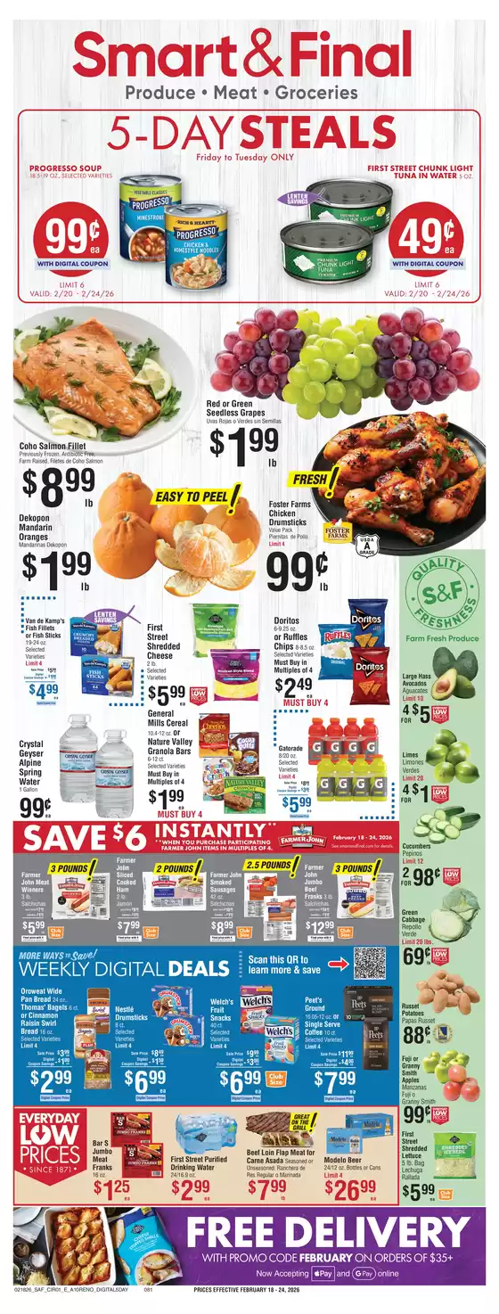 Smart & Final catalogue | Discounts and promotions | 2026-02-20T00:00:00.000Z - 2026-02-24T00:00:00.000Z
