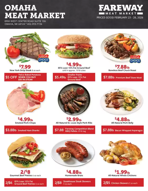 Fareway catalogue in Climax Springs MO | Top deals and discounts | 2026-02-23T00:00:00.000Z - 2026-02-28T00:00:00.000Z