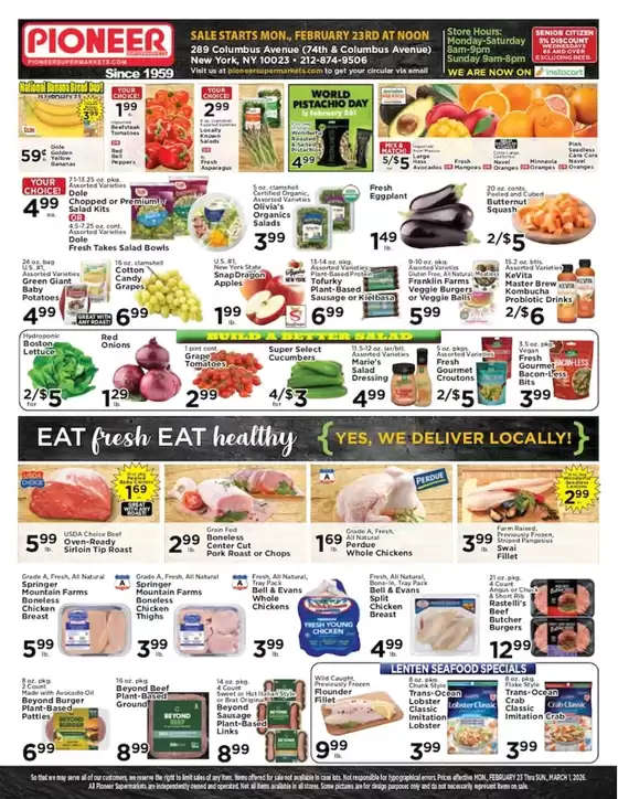 Pioneer Supermarkets catalogue in Oceanside CA | Pioneer Supermarkets weekly ad | 2026-02-23T00:00:00.000Z - 2026-03-01T00:00:00.000Z