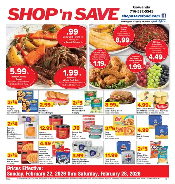 Shop 'n Save catalogue in Chandler AZ | Attractive special offers for everyone | 2026-02-22T00:00:00.000Z - 2026-02-28T00:00:00.000Z
