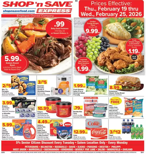 Shop 'n Save catalogue in Chandler AZ | Discounts and promotions | 2026-02-19T00:00:00.000Z - 2026-02-25T00:00:00.000Z