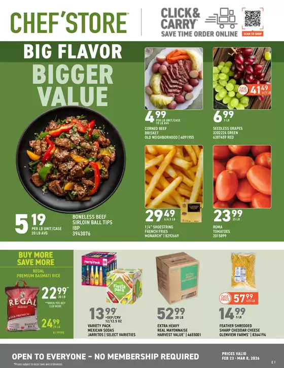 Chef'Store catalogue in Chandler AZ | Current bargains and offers | 2026-02-23T00:00:00.000Z - 2026-03-08T00:00:00.000Z