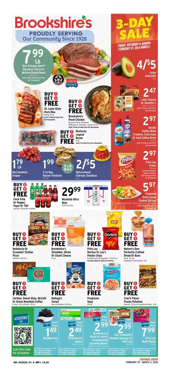 Brookshire's catalogue in Reynoldsburg OH | Save now with our deals | 2026-02-25T00:00:00.000Z - 2026-03-03T00:00:00.000Z