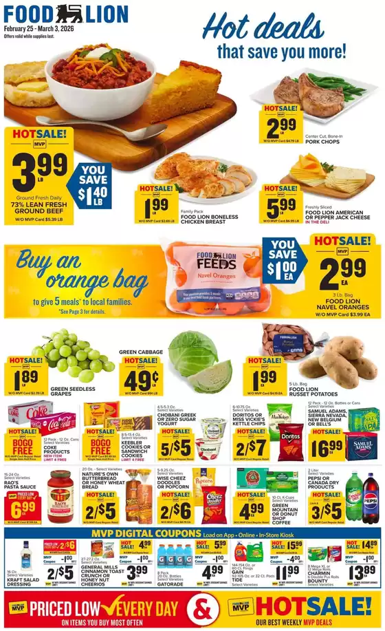 Food Lion catalogue in Nora Springs IA | Discover attractive offers | 2026-02-25T00:00:00.000Z - 2026-03-03T00:00:00.000Z