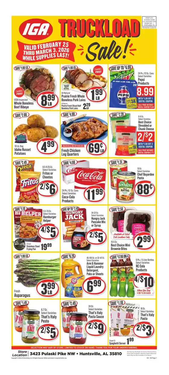IGA catalogue in Nora Springs IA | Attractive special offers for everyone | 2026-02-25T00:00:00.000Z - 2026-03-03T00:00:00.000Z