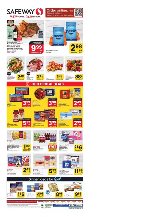 Safeway catalogue in Nora Springs IA | Top deals and discounts | 2026-02-25T00:00:00.000Z - 2026-03-03T00:00:00.000Z