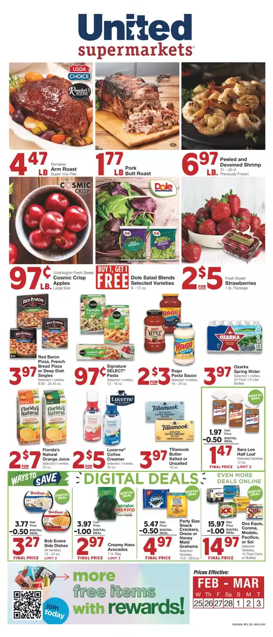 United Supermarkets catalogue in Sherman IL | Great discounts on selected products | 2026-02-24T00:00:00.000Z - 2026-03-03T00:00:00.000Z
