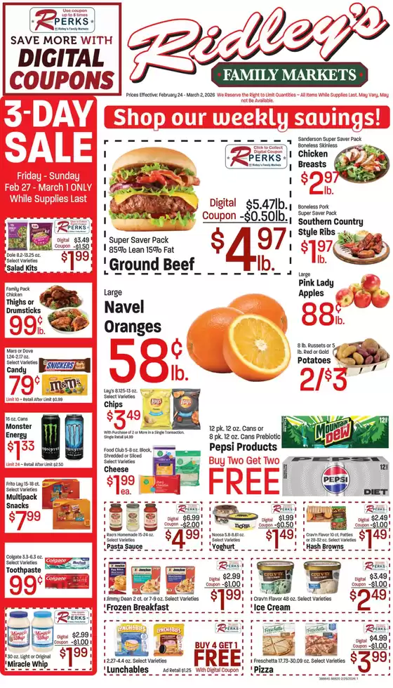 Ridley's Family Markets catalogue in Los Angeles CA | Exclusive deals and bargains | 2026-02-24T00:00:00.000Z - 2026-03-02T00:00:00.000Z