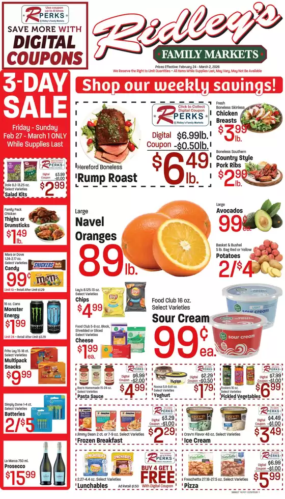 Ridley's Family Markets catalogue in Los Angeles CA | Our best bargains | 2026-02-24T00:00:00.000Z - 2026-03-02T00:00:00.000Z