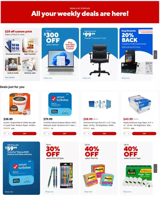 Staples catalogue in Woonsocket RI | Staples flyer | 2026-03-01T00:00:00.000Z - 2026-03-15T00:00:00.000Z
