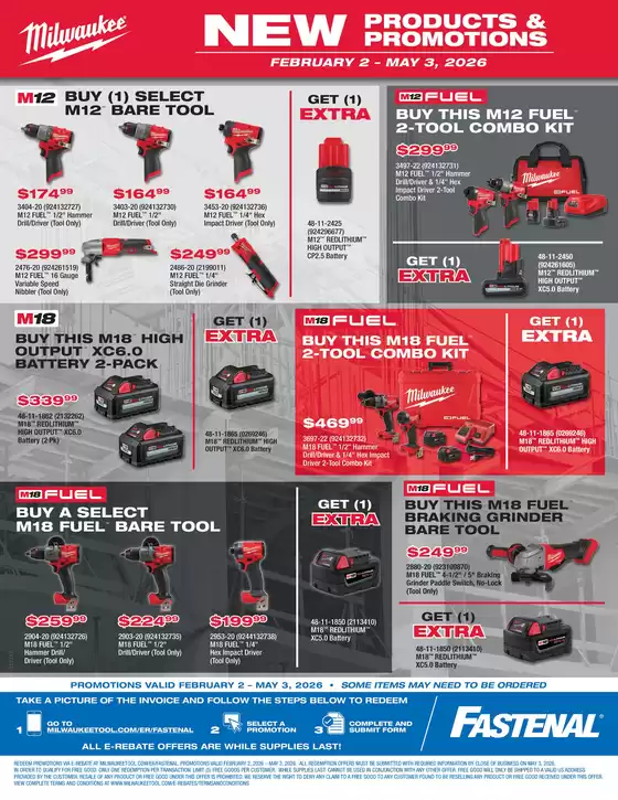 Fastenal catalogue in Manassas VA | Fastenal Milwaukee Q1 Promo | 2026-02-02T00:00:00.000Z - 2026-05-03T00:00:00.000Z