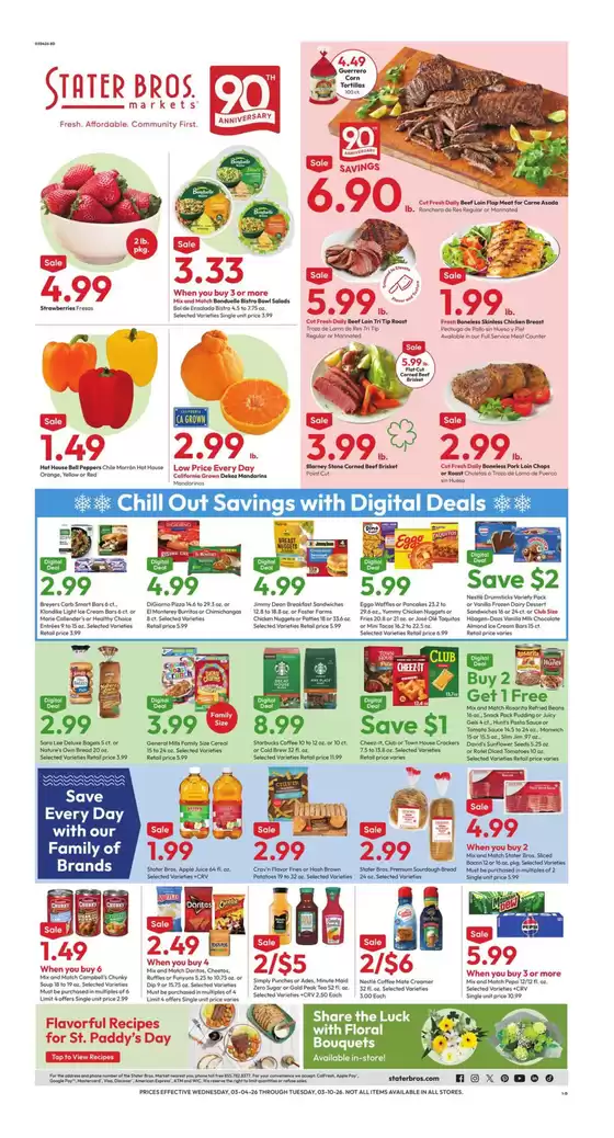 Stater Bros catalogue in Augusta GA | Offers for bargain hunters | 2026-03-04T00:00:00.000Z - 2026-03-10T00:00:00.000Z