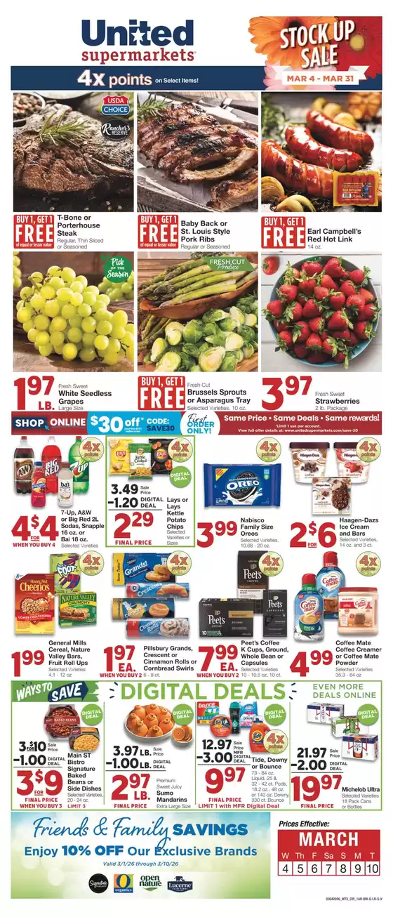 United Supermarkets catalogue in Concord CA | Special offers for you | 2026-03-03T00:00:00.000Z - 2026-03-10T00:00:00.000Z