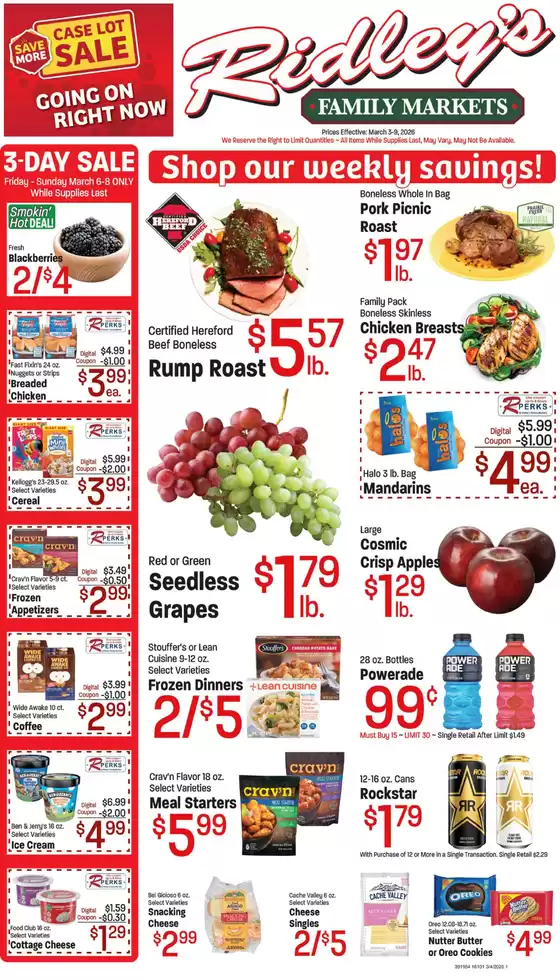 Ridley's Family Markets catalogue in Concord CA | Top deals for all customers | 2026-03-03T00:00:00.000Z - 2026-03-09T00:00:00.000Z