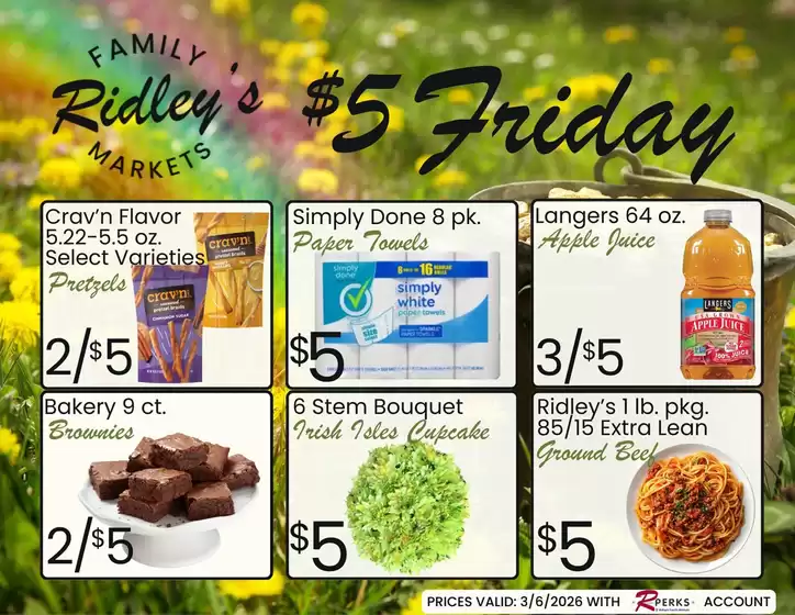 Ridley's Family Markets catalogue in Concord CA | Ridley's Family Markets weekly ad | 2026-03-03T00:00:00.000Z - 2026-03-09T00:00:00.000Z