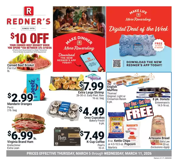 Redner's Warehouse catalogue in Mansfield OH | On Sale March_5_S13 | 2026-03-05T00:00:00.000Z - 2026-03-11T00:00:00.000Z