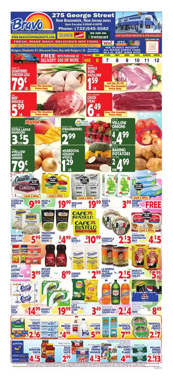 Bravo Supermarkets catalogue in Del Rey Oaks CA | Great offer for all customers | 2026-03-06T00:00:00.000Z - 2026-03-12T00:00:00.000Z