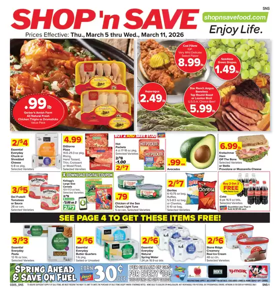 Shop 'n Save catalogue in Dublin CA | Shop 'n Save Weekly ad | 2026-03-05T00:00:00.000Z - 2026-03-11T00:00:00.000Z