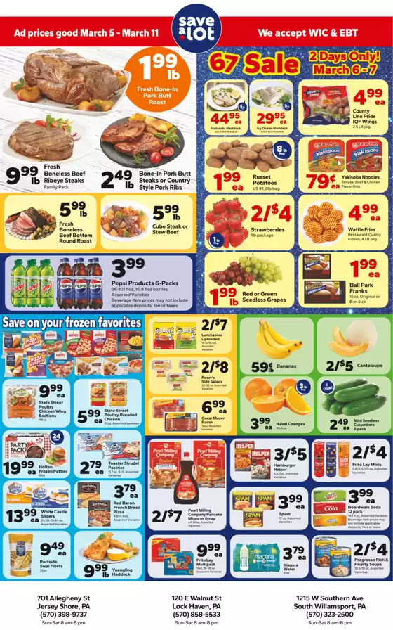 Save a Lot catalogue in Cumberland Gap TN | Attractive special offers for everyone | 2026-03-05T00:00:00.000Z - 2026-03-11T00:00:00.000Z