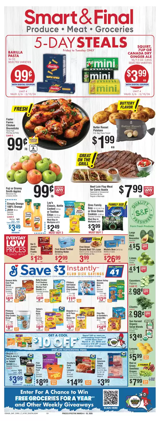 Smart & Final catalogue in Mount Vernon IN | Special offers for you | 2026-03-06T00:00:00.000Z - 2026-03-10T00:00:00.000Z