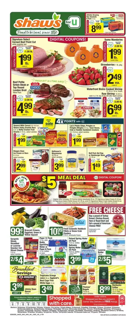 Shaw's catalogue in Lanham MD | Shaw's flyer | 2026-03-06T00:00:00.000Z - 2026-03-12T00:00:00.000Z