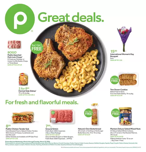 Publix catalogue in Suffern NY | Top offers for all bargain hunters | 2026-03-04T00:00:00.000Z - 2026-03-10T00:00:00.000Z