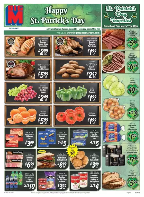 BigM Supermarkets catalogue in Indianapolis IN | Current bargains and offers | 2026-03-08T00:00:00.000Z - 2026-03-17T00:00:00.000Z