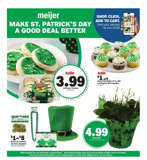 Meijer catalogue in Wauwatosa WI | make st.patrick's day a good deal better | 2026-03-11T00:00:00.000Z - 2026-03-17T00:00:00.000Z