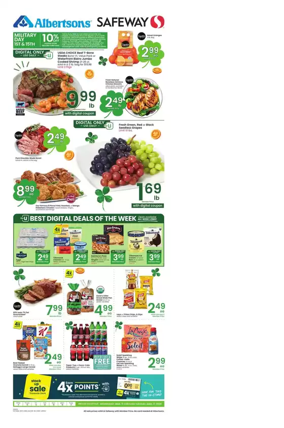 Albertsons catalogue in Los Angeles CA | Exclusive deals and bargains | 2026-03-11T00:00:00.000Z - 2026-03-17T00:00:00.000Z
